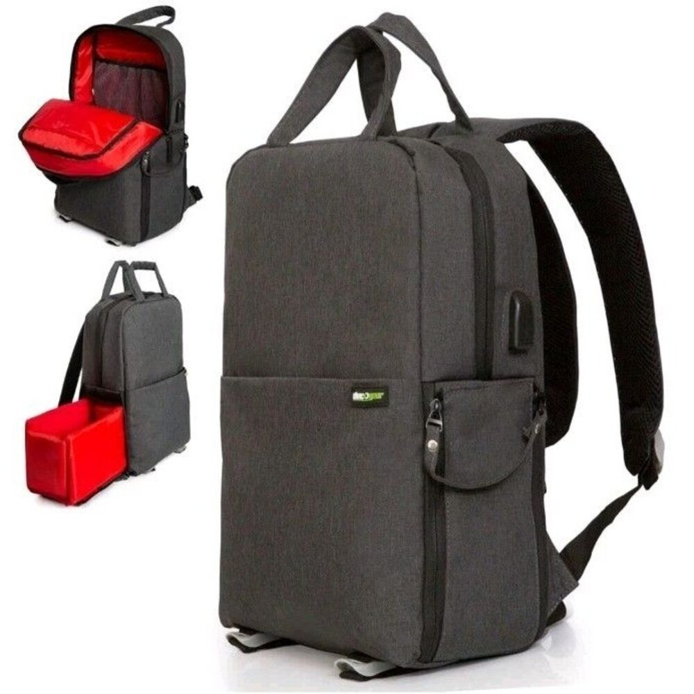 Deco Gear Multifunction Camera Gear /Drone Backpack with USB Charging port NWT